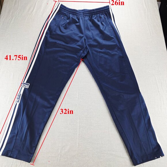 Adidas Adibreak Breakaway Snap Button Sides Track Pants Mens Small Navy IM8220 - Picture 10 of 10